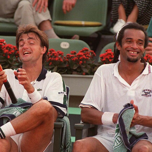 Match de tennis - Henri Leconte et Yannick Noah