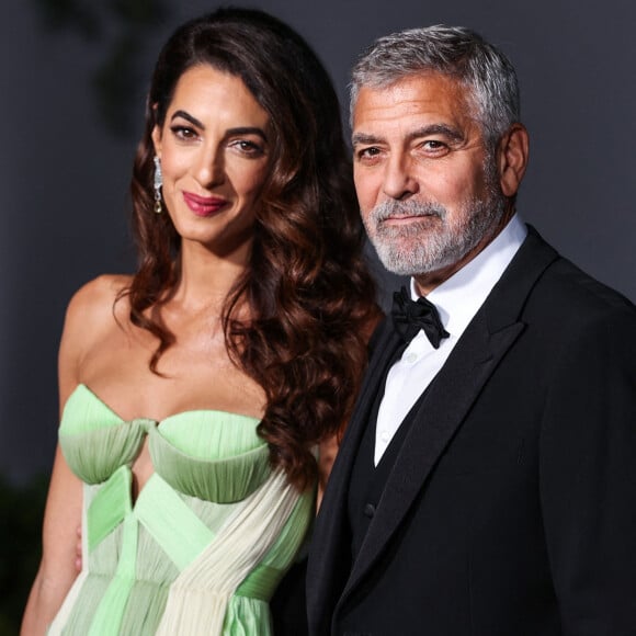 Amal Alamuddin Clooney, George Clooney au photocall du "2nd Annual Academy Museum Gala" à Los Angeles, le 15 octobre 2022.