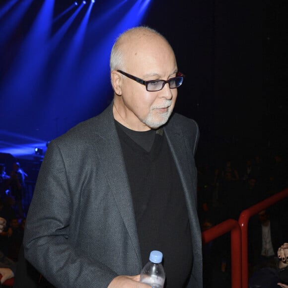 Rene Angelil - People au concert de Celine Dion au POPB de Paris, le 5 décembre 2013. 