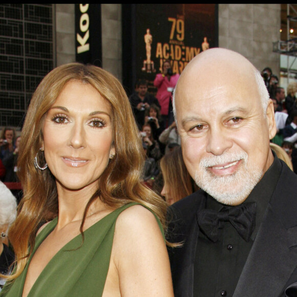 Céline Dion et René Angélil - Arrivées pour la 79ème cérémonie des Oscars au Kodak Theatre à Hollywood le 25 février 2007
