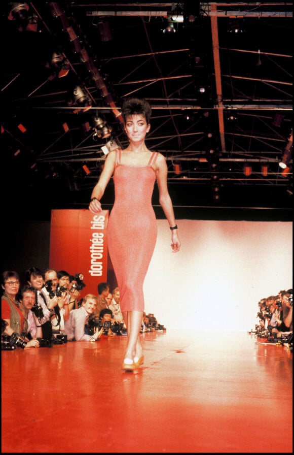 Pascale Ogier lors d'un défilé de mode en 1984