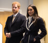 Le prince Harry et sa fiancée Meghan Markle assistent à une séance de formation des apprentis coaches au Nechells Wellbeing Centre à Birmingham le 8 mars 2018. 
