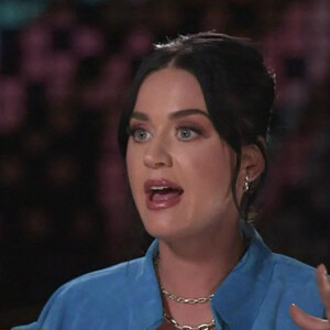 Katy Perry sur le plateau de l'émission "Drew Barrymore Show" à Los Angeles.