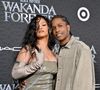 Rihanna et son compagnon A$AP Rocky (Asap Rocky) - Arrivées au photocall de la première du film Marvel studios "Black Panther 2: Wakanda Forever" au théâtre Dolby à Hollywood, Los Angeles.