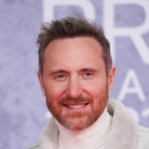 David Guetta aux Brit Awards à l'O2 Arena à Londres.