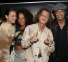 Exclusif - Jenaye, Eleejah, Joalukas Noah, son père Yannick Noah lors de la soirée d'anniversaire de Joalukas Noah, fils de Yannick Noah et Isabelle Camus, pour ses 18 ans à Paris. © Cyril Moreau / Bestimage