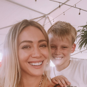 Hilary Duff et son fils aîné Luca