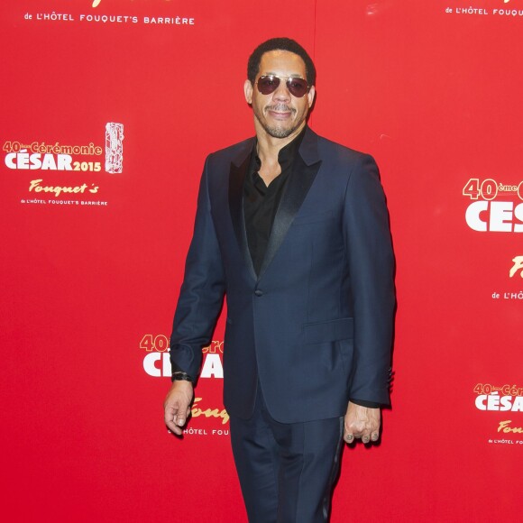 Joey Starr au dîner des Césars au Fouquet's. Paris, le 20 février 2015.