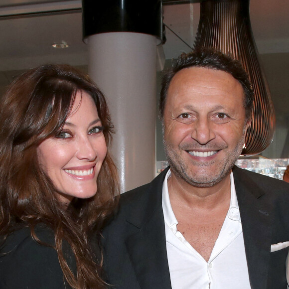 Mareva Galanter et Arthur au déjeuner de la finale Messieurs de France Télévision (jour 15) sur la terrasse de France Télévision lors des Internationaux de France de Tennis de Roland Garros 2022 à Paris, France, le 5 Juin 2022. © Bertrand Rindoff/Bestimage.