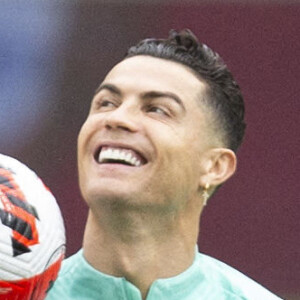 Cristiano Ronaldo lors d'une séance d'entraînement au stade Dragao de Porto, Pourtugal, le 28 mars 2022, la veille du match de football aller de la finale de qualification pour la Coupe du monde 2022 contre la Macédoine du Nord. © Atlantico Press/Zuma Press/Bestimage 