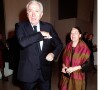 Pierre Soulages et sa femme Colette au vernissage de l'exposition Rothko