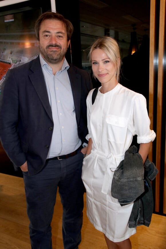 Enrique Martinez (Président de la FNAC) et Marion Rousse au déjeuner de France Télévision (jour 13) lors des Internationaux de France de Tennis de Roland Garros 2022 à Paris, France, le 3 Juin 2022. © Bertrand Rindoff/Bestimage