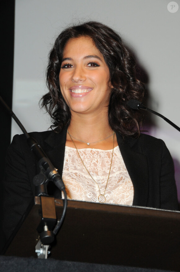 Laurie Cholewa lors de la cérémonie des Trophées des Jeunes Talents, le 12 février 2010 au cinéma Elysées Biarritz.