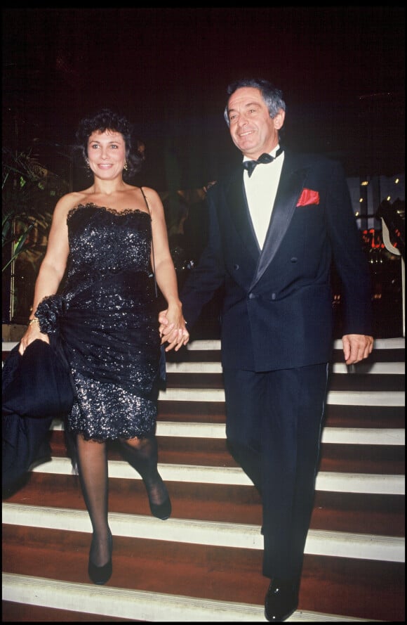 Anne Sinclair et son mari Ivan Levaï en 1989. 