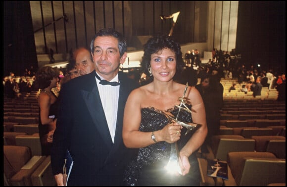 Anne Sinclair et son mari Ivan Levaï en 1988.