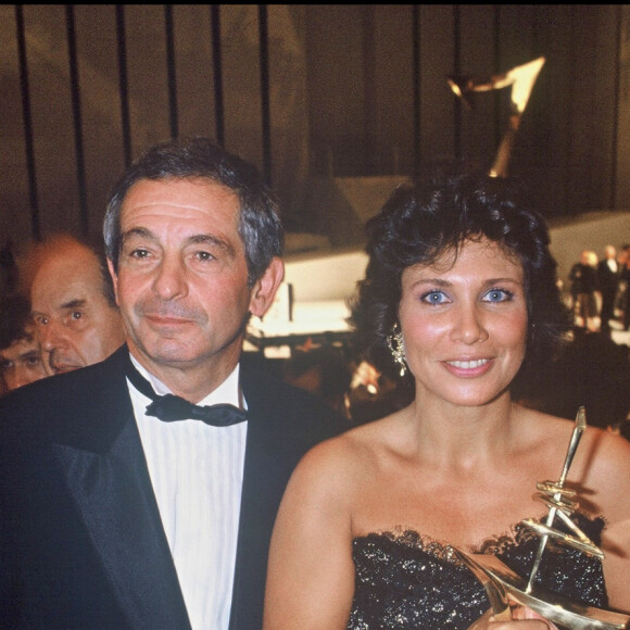 Anne Sinclair et son mari Ivan Levaï en 1988.