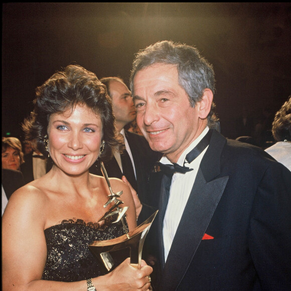 Anne Sinclair et son mari Ivan Levaï en 1988.