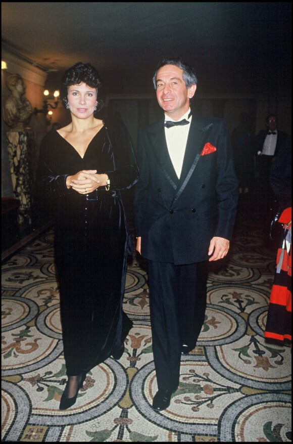 Anne Sinclair et son mari Ivan Levaï en 1987.
