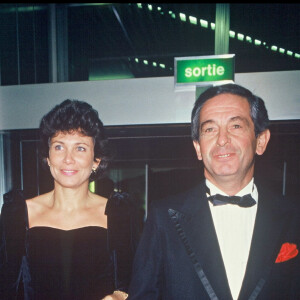 Anne Sinclair et son mari Ivan Levaï en 1987.