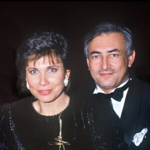 Anne Sinclair et Dominique Strauss-Kahn en 1990. 
