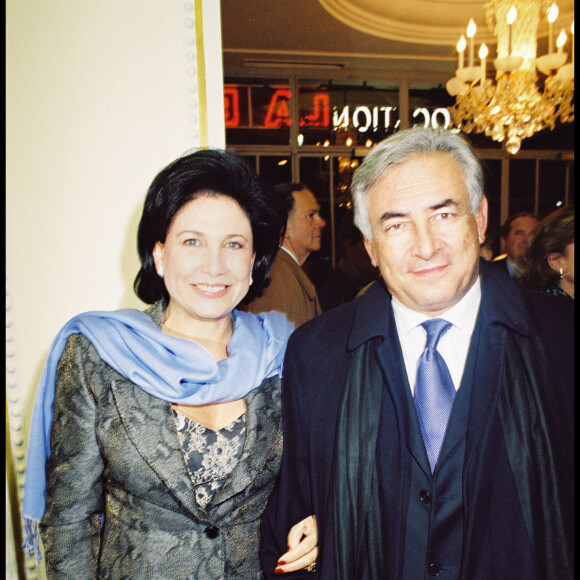 Anne Sinclair et son mari Dominique Strauss-Kahn en 2000.