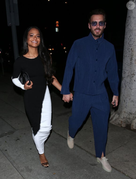 Exclusif - Christina Milian, Matt Pokora - Les célébrités arrivent à la soirée du 34 ème anniversaire d'Umar Kamani, PDG et co-fondateur de la marque de vêtements "Pretty Little Thing", à Los Angeles, le 21 mars 2022. 