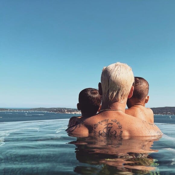 M. Pokora est très proche de ses deux fils et de sa belle-fille @ Instagram/ M. Pokora