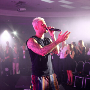 Exclusif - M Pokora retrouve la scène lors d'un concert au Casa Music Show au Sofitel Casablanca Tour Blanche organisé par K.Cheddadi le 7 octobre 2022. © Philippe Doignon / Bestimage 