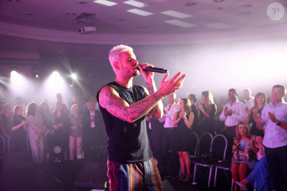 Exclusif - M Pokora retrouve la scène lors d'un concert au Casa Music Show au Sofitel Casablanca Tour Blanche organisé par K.Cheddadi le 7 octobre 2022. © Philippe Doignon / Bestimage 