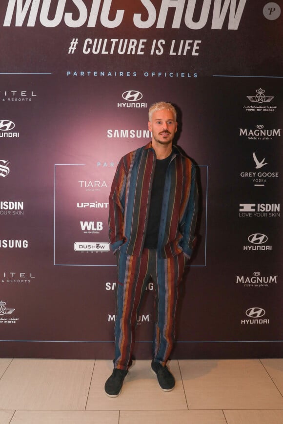 Exclusif - M. Pokora - Photocall du Casa Music Show au Sofitel Casablanca Tour Blanche organisé par K.Cheddadi à Casablanca au Maroc le 7 octobre 2022. © Philippe Doignon / Bestimage 