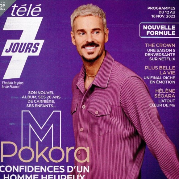 M. Pokora en couverture de "Télé 7 Jours", numéro du 7 novembre 2022.