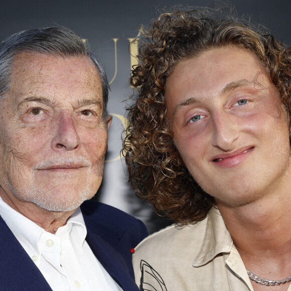 Exclusif - Prix spécial - No web - Joalukas Noah avec son grand-père Jean-Claude Camus lors de la soirée d'anniversaire de Joalukas Noah, fils de Yannick Noah et Isabelle Camus, pour ses 18 ans à Paris le 10 juin 2022. © Cyril Moreau / Bestimage