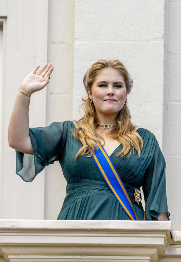 La princesse Catharina-Amalia des Pays-Bas - La famille Royale des Pays-Bas arrive à l'ouverture de la session parlementaire à La Haye, le Prinsjesdag le 20 septembre 2022. 