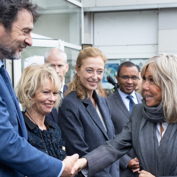 Brigitte Macron - Lancement de la campagne "Non au harcèlement à l'école" au collège Louis Braille à Esbly en Seine et Marne le 7 novembre 2022. © Raphael Lafargue / Pool / Bestimage