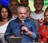 Le nouveau président du Brésil Lula (Luiz Inácio Lula da Silva) fait une déclaration à l'issue du résultat de l'élection présidentielle à Sao Paulo le 30 octobre 2022. © Fotoarena / Panoramic / Bestimage  