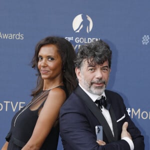 Stéphane Plaza et Karine le Marchand - Cérémonie de clôture du 61ème Festival de Télévision de Monte Carlo le 21 juin 2022. © Denis Guignebourg/Bestimage.