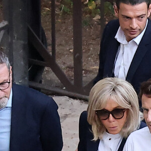 Exclusif - En marge de leur voyage à Rome, le président Emmanuel Macron et sa femme Brigitte se sont offerts un moment intime et confidentiel avec une visite privée du Mont Palatin le 24 octobre 2022. 