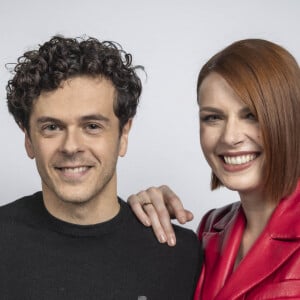 Michael Gregorio, Elodie Frégé - Backstage - Enregistrement de l'émission "La Chanson secrète 10" diffusée sur TF1 le 22 janvier 2022 © Cyril Moreau / Bestimage.