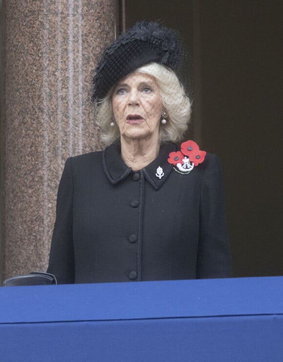 13 November 2022. La reine consort Camilla aux côtés de la famille royale pour le Remembrance Sunday