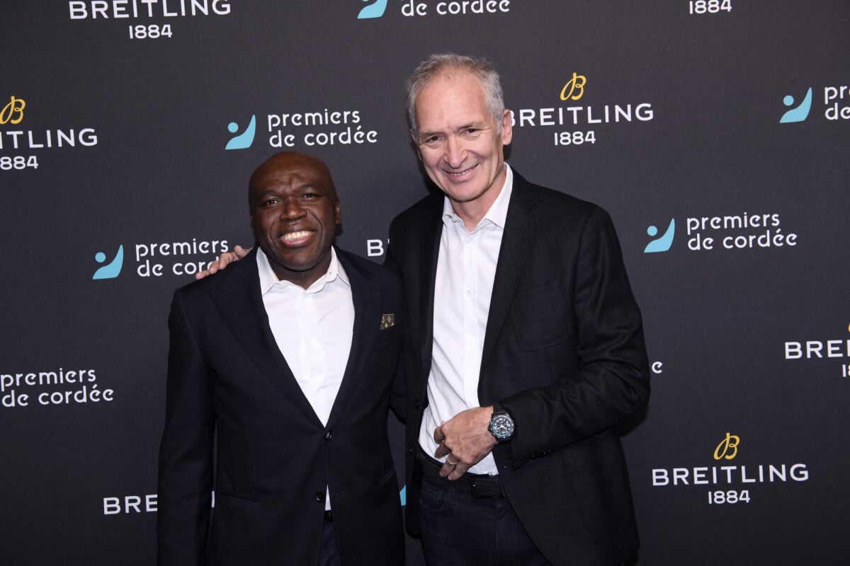 Photo Exclusif Wilfrid Mbappé, Christian Jeanpierre (directeur de l'association Premiers de