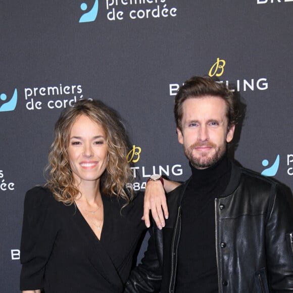 Exclusif - Elodie Fontan et son compagnon Philippe Lacheau - Dîner de charité Breitling à la Samaritaine pour l'association "Premiers de Cordée" à Paris, le 14 novembre 2022. © Rachid Bellak/Bestimage