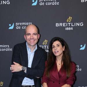 Exclusif - Edouard d'Arbaumont (PDG Breitling Europe), Reem Kherici - Dîner de charité Breitling à la Samaritaine pour l'association "Premiers de Cordée" à Paris, le 14 novembre 2022. © Rachid Bellak/Bestimage