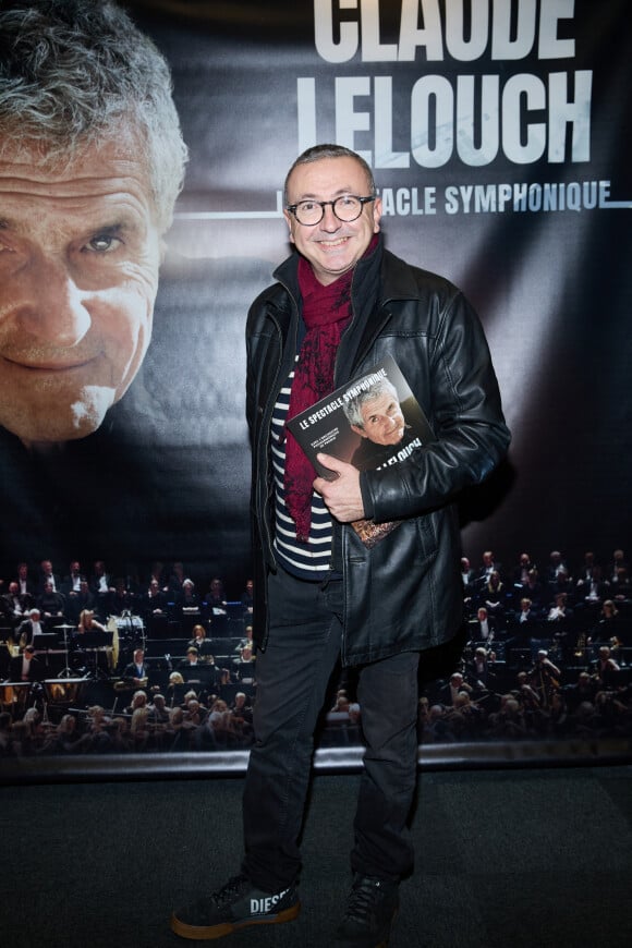 Exclusif - Gérald Dahan - Photocall - Spectacle symphonique Claude Lelouch "D'un film à l'autre" au Palais des Congrès de Paris le 14 novembre 2022. Pour Fêter ses 85 ans et 60 de carrière, Claude Lelouch a créé un ciné-concert, "Claude Lelouch - D'un film à l'autre", dans lequel la musique de ses films est jouée par l'orchestre philharmonique de Prague, au Palais des Congrès à Paris. © Moreau / Rindoff / Bestimage