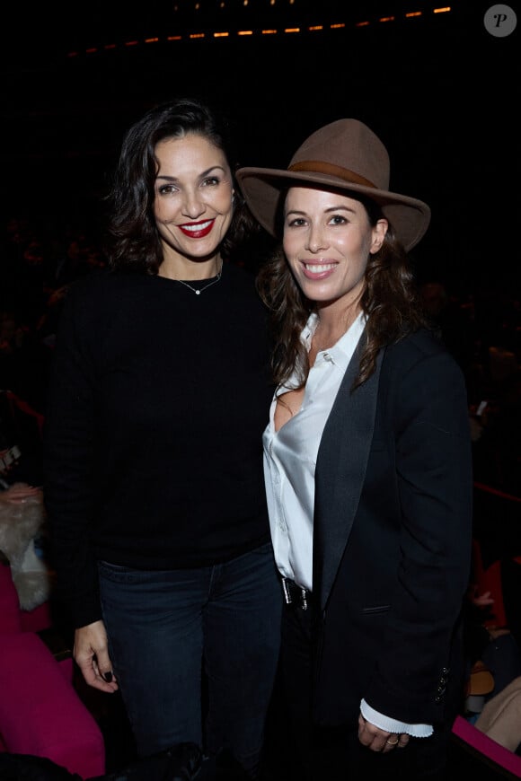 Exclusif - Nathalie Marchak et Nadia Farès - Salle - Spectacle symphonique Claude Lelouch "D'un film à l'autre" au Palais des Congrès de Paris le 14 novembre 2022.  © Moreau / Rindoff / Bestimage