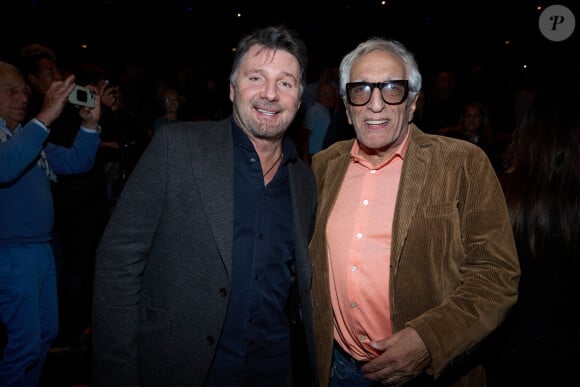 Exclusif - Philippe Lellouche et Gérard Darmon - Salle - Spectacle symphonique Claude Lelouch "D'un film à l'autre" au Palais des Congrès de Paris le 14 novembre 2022.  © Moreau / Rindoff / Bestimage