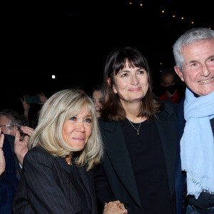 Exclusif - Éric Dupond-Moretti, Claude Lelouch, Valerie Perrin et Brigitte Macron - Salle - Spectacle symphonique Claude Lelouch "D'un film à l'autre" au Palais des Congrès de Paris le 14 novembre 2022.  © Moreau / Rindoff / Bestimage