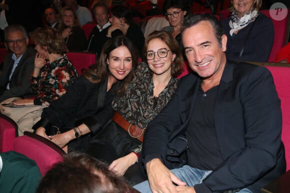 Exclusif - Elsa Zylberstein, Jean Dujardin et sa femme Nathalie Péchalat - Salle - Spectacle symphonique Claude Lelouch "D'un film à l'autre" au Palais des Congrès de Paris le 14 novembre 2022. © Moreau / Rindoff / Bestimage