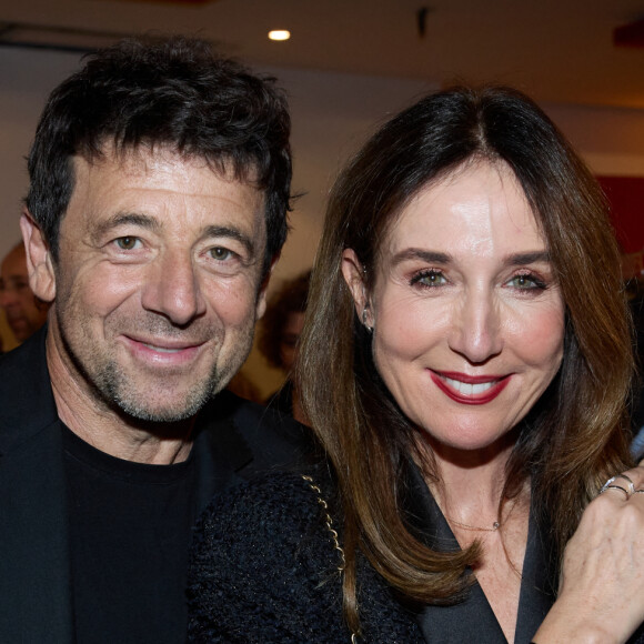 Exclusif - Elsa Zylberstein et Patrick Bruel - Cocktail - Spectacle symphonique Claude Lelouch "D'un film à l'autre" au Palais des Congrès de Paris le 14 novembre 2022. © Moreau / Rindoff / Bestimage