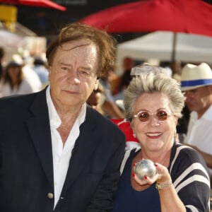 Daniel Lauclair, Françoise Laborde - 7ème édition du Trophée de la Pétanque Gastronomique au Paris Yacht Marina à Paris le 27 juin 2019. © Christophe Aubert via Bestimage