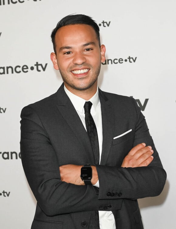 Mohamed Bouhafsi au photocall pour la conférence de presse de rentrée de France TV à la Grande Halle de la Villette à Paris, France, le 6 juillet 2022. © Coadic Guirec/Bestimage.